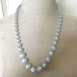 Light blue moonglow vintage necklace